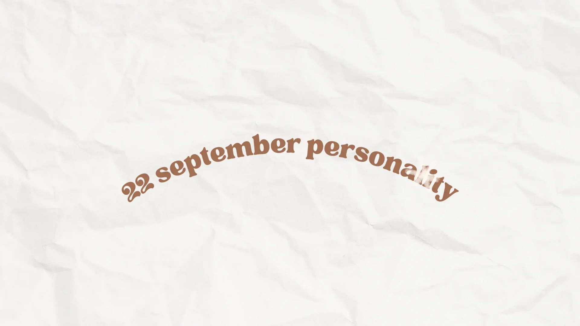 22 september personality